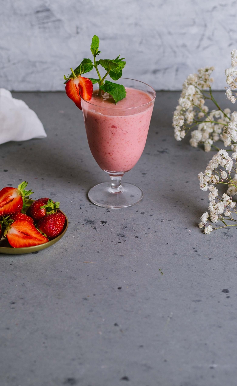 Milkshake truskawkowo-waniliowy