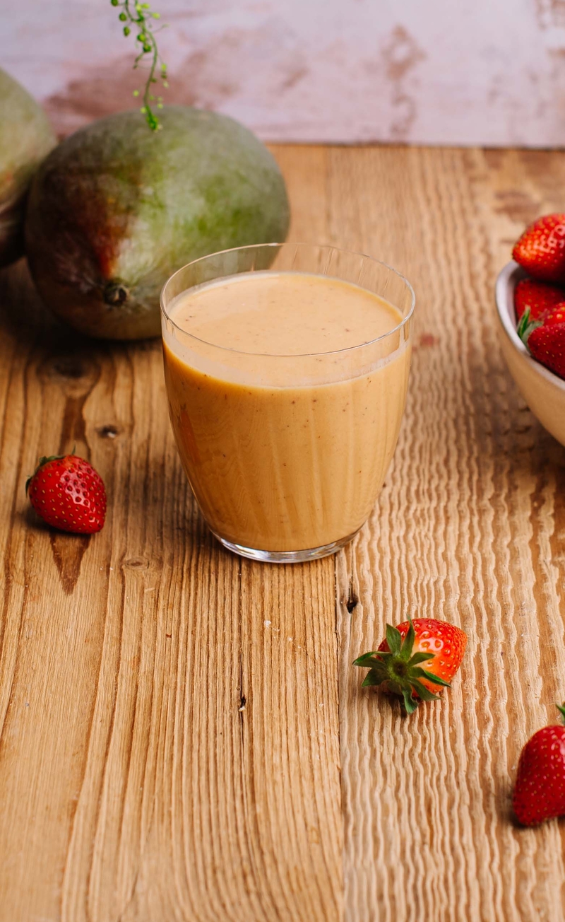 Koktajl mango z truskawką bez cukru