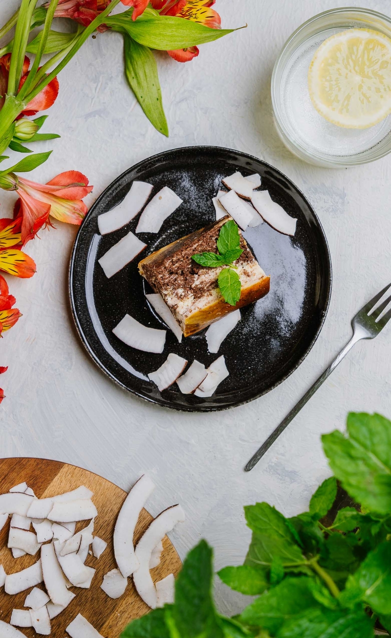 Keto sernik zebra