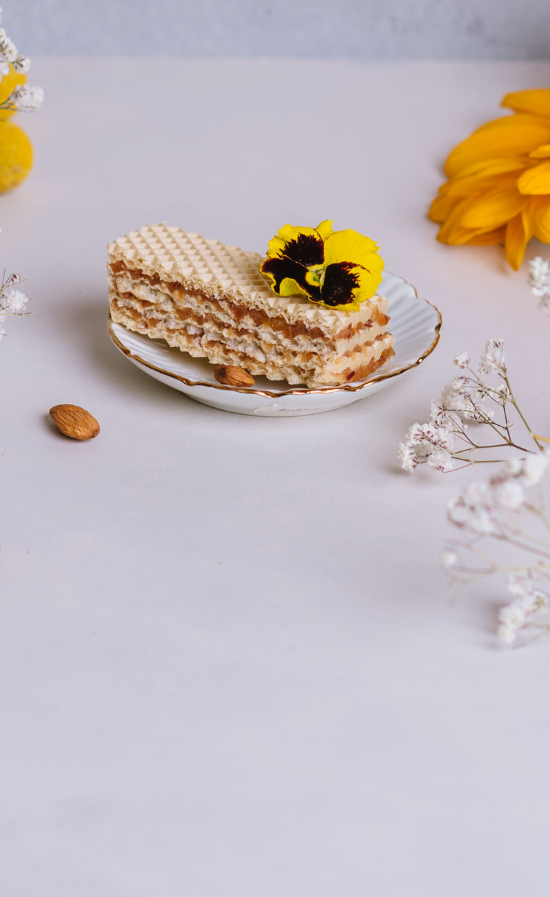 Fit wafelki z suszonymi owocami i migdałami