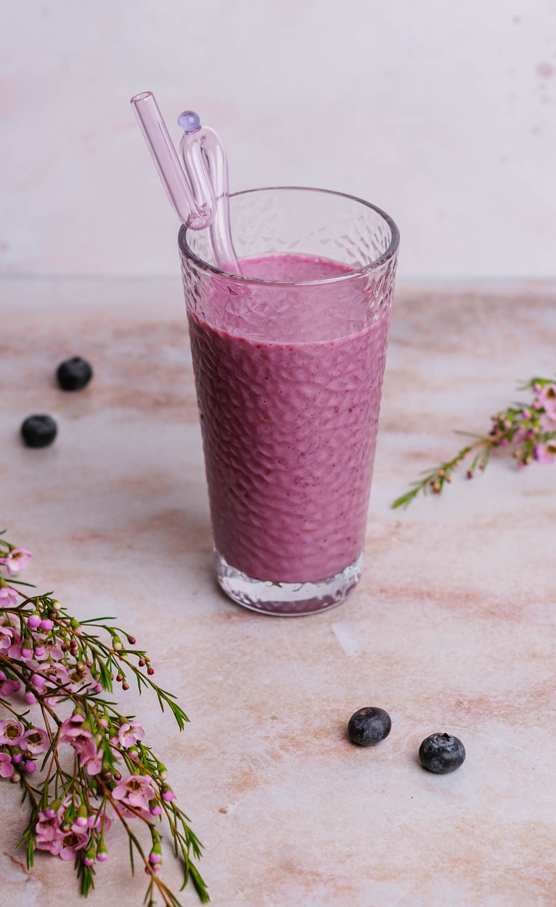Milkshake borówkowo-malinowy
