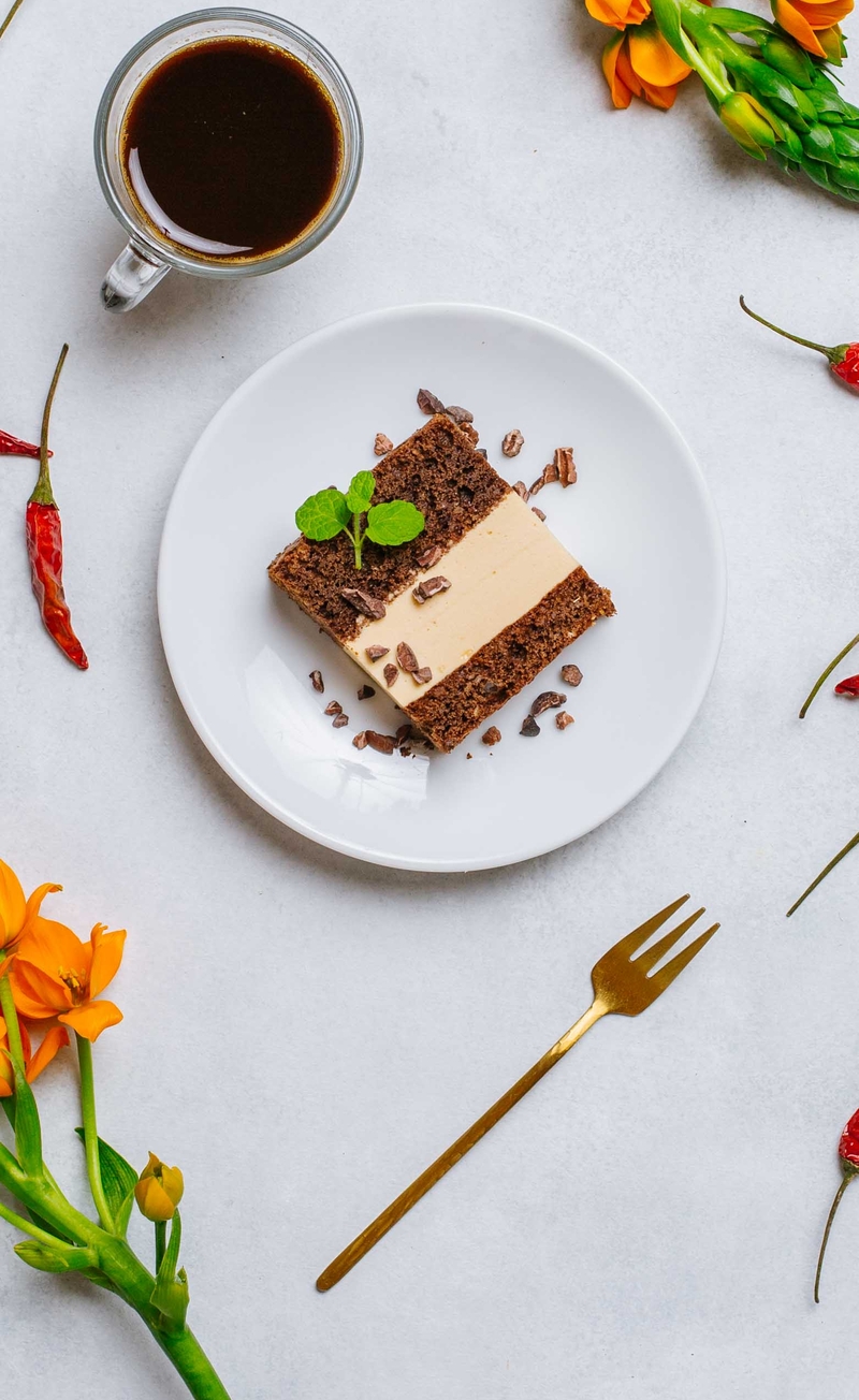 Ciasto czekoladowe z chili i kremem kajmakowym