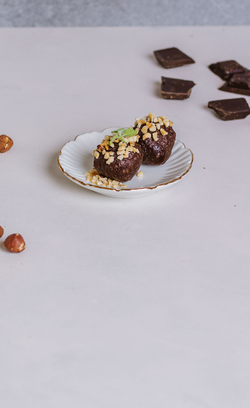 Wegańskie trufle ferrero rocher