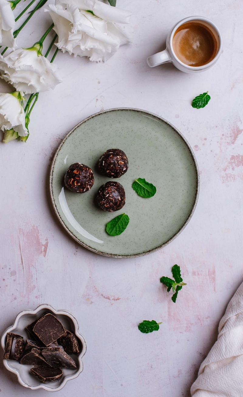 Proteinowe trufle o smaku brownie