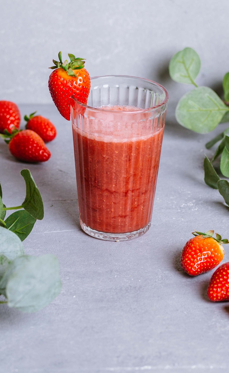 Chia fresca z truskawkami