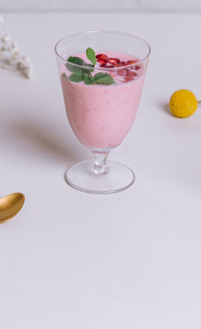 Koktajl: banan, malina, jogurt naturalny
