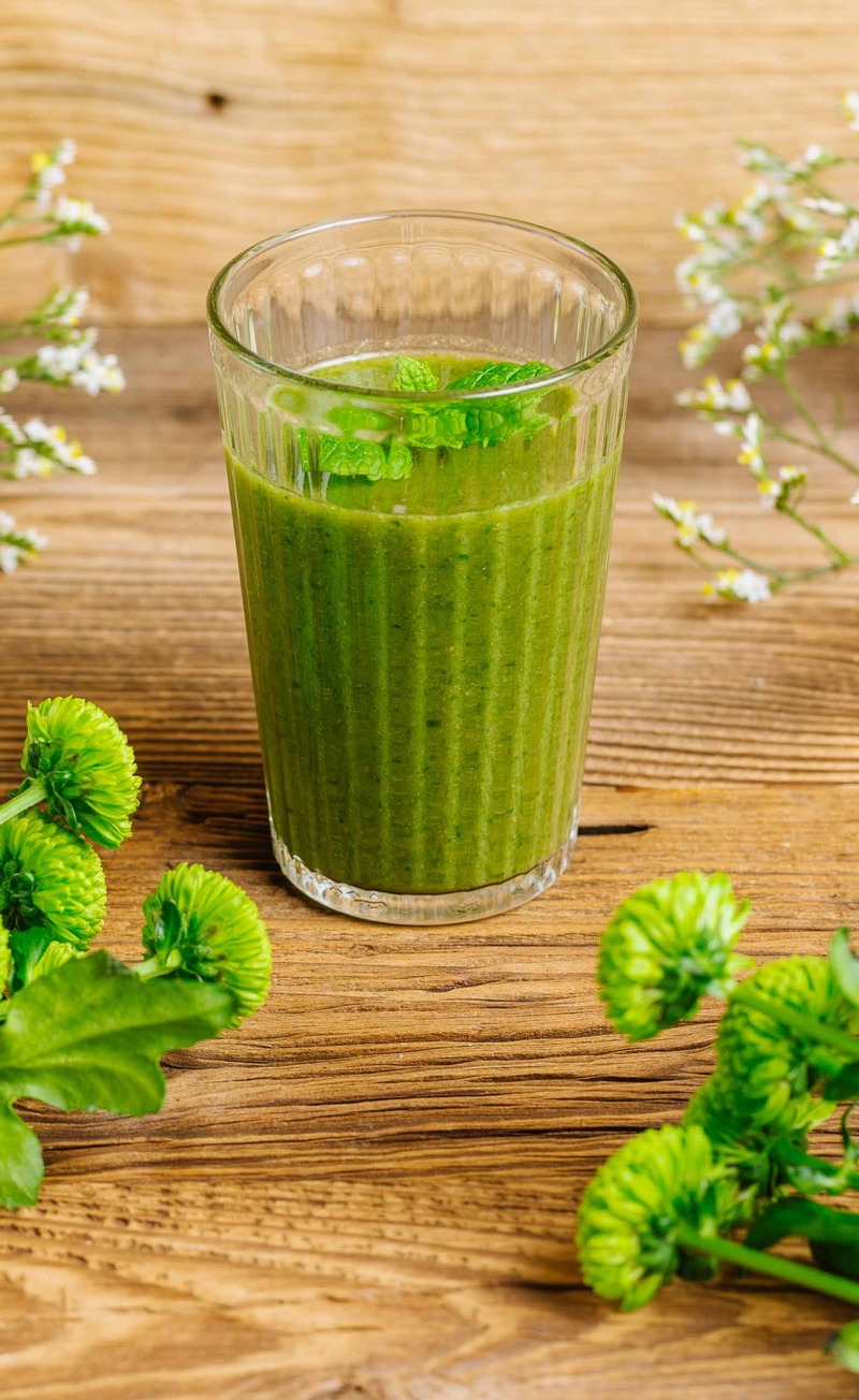 Smoothie: jabłko, banan, szpinak