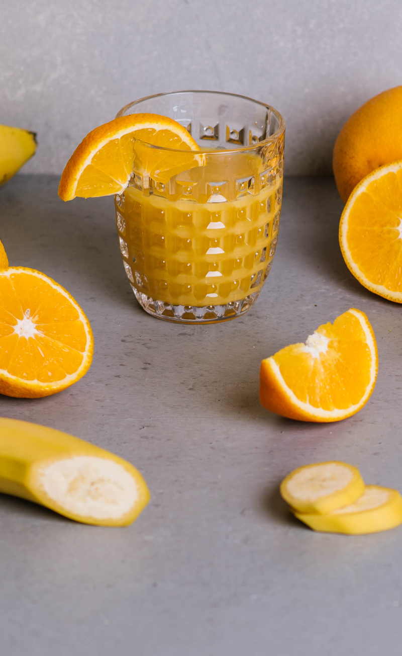 Smoothie: pomarańcza, banan