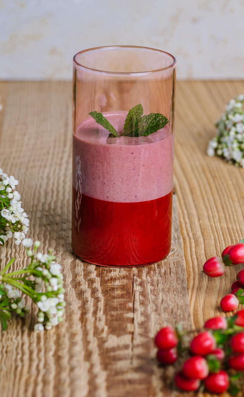 Smoothie bananowe z jagodą kamczacką