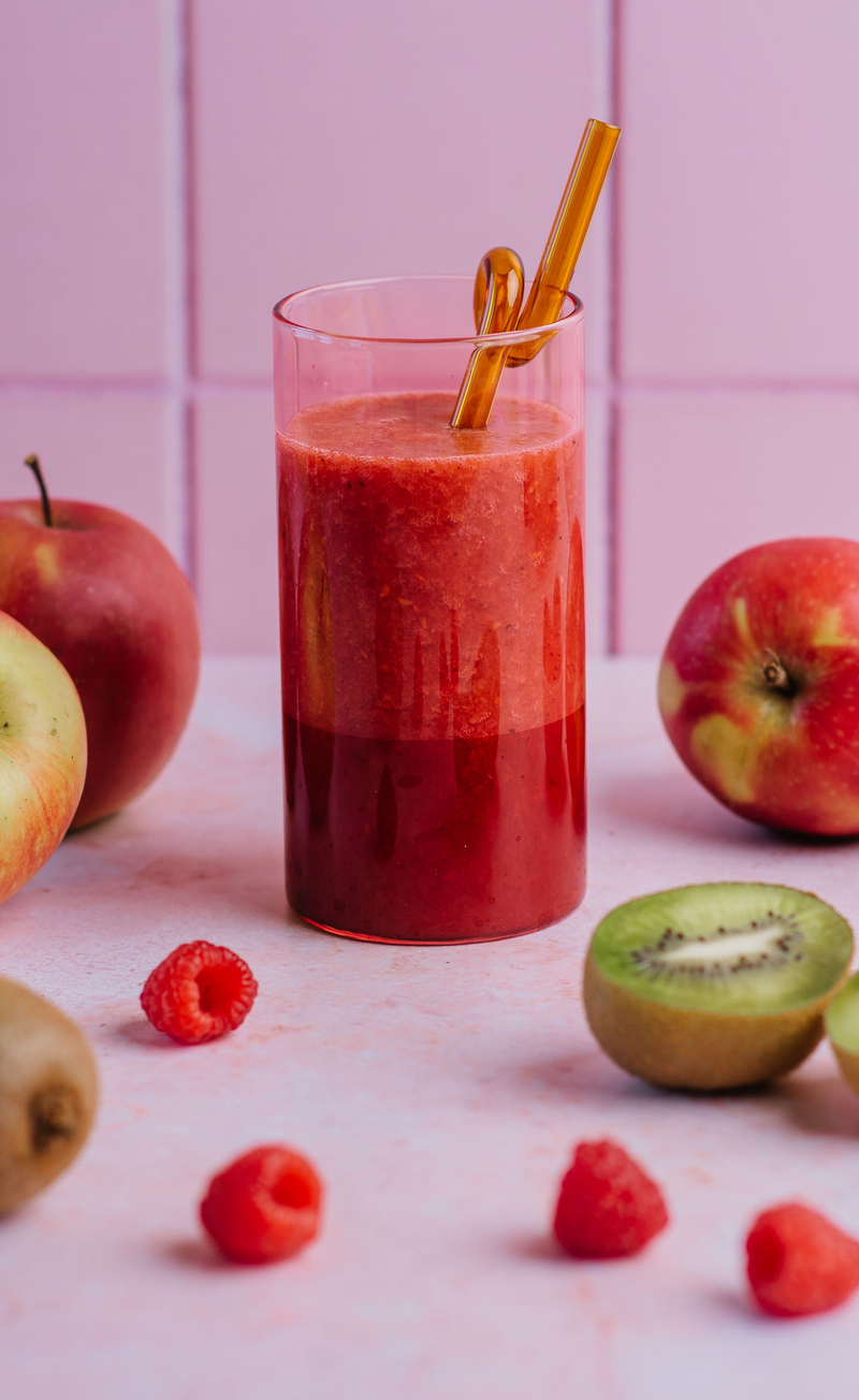 Smoothie: kiwi, jabłko, malina