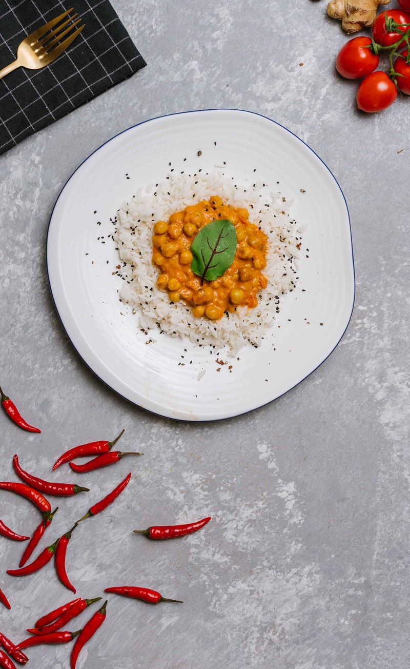 Półmaraton Warszawski strefa VIP: Chana masala z ciecierzycą, ryż basmati